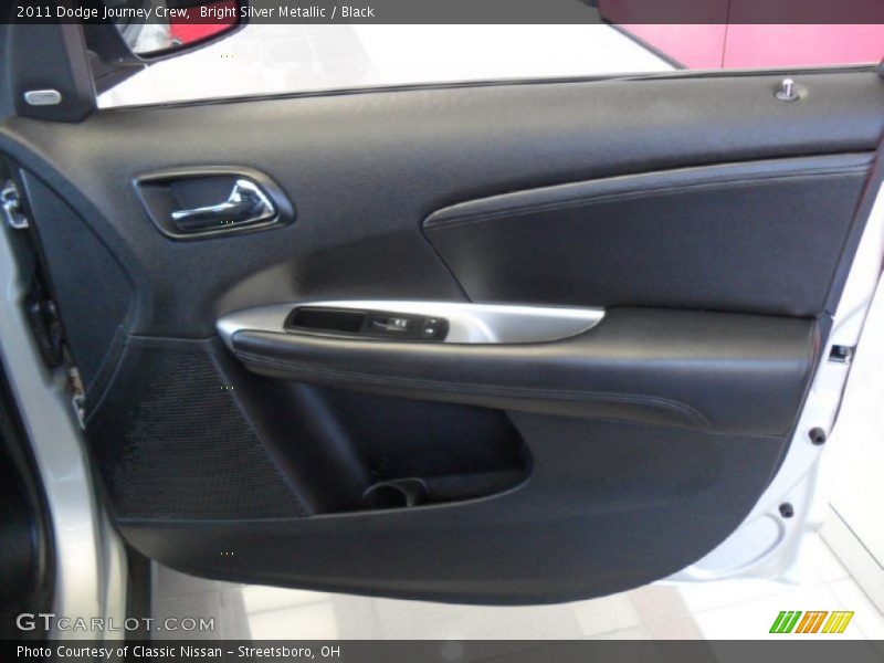 Bright Silver Metallic / Black 2011 Dodge Journey Crew