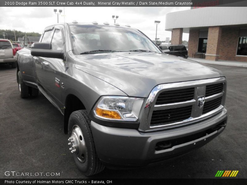 Mineral Gray Metallic / Dark Slate/Medium Graystone 2010 Dodge Ram 3500 SLT Crew Cab 4x4 Dually