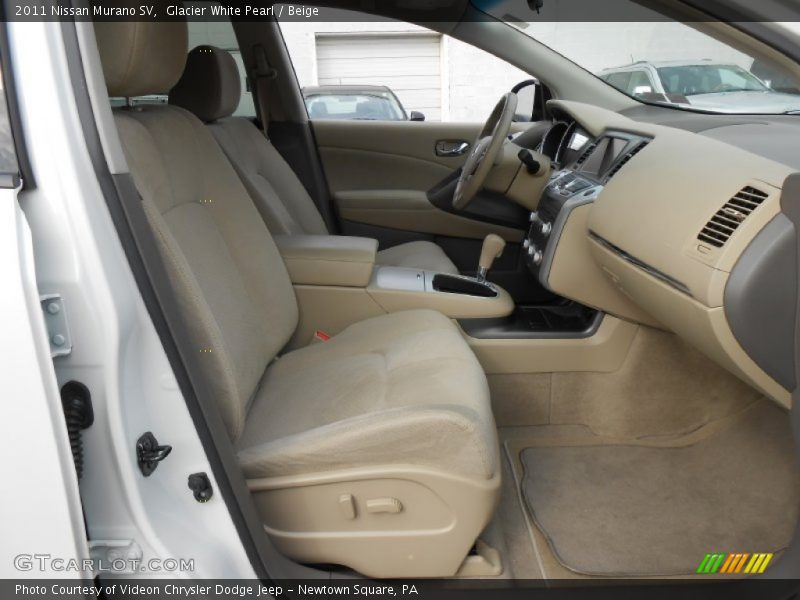 Glacier White Pearl / Beige 2011 Nissan Murano SV