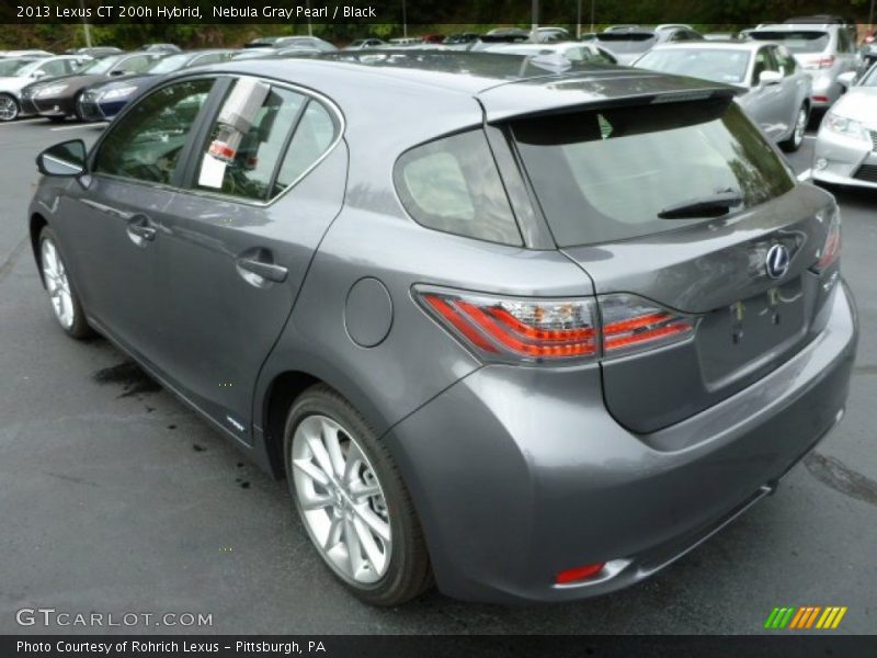 Nebula Gray Pearl / Black 2013 Lexus CT 200h Hybrid
