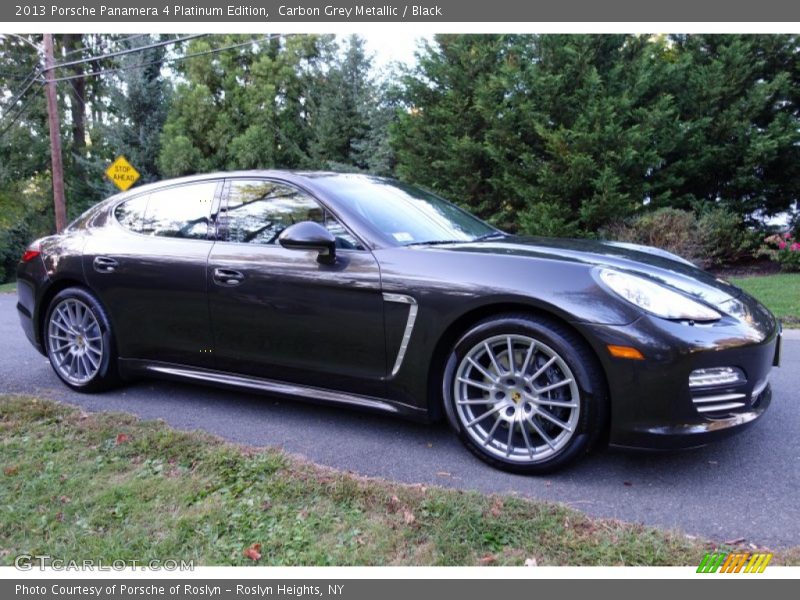 Carbon Grey Metallic / Black 2013 Porsche Panamera 4 Platinum Edition