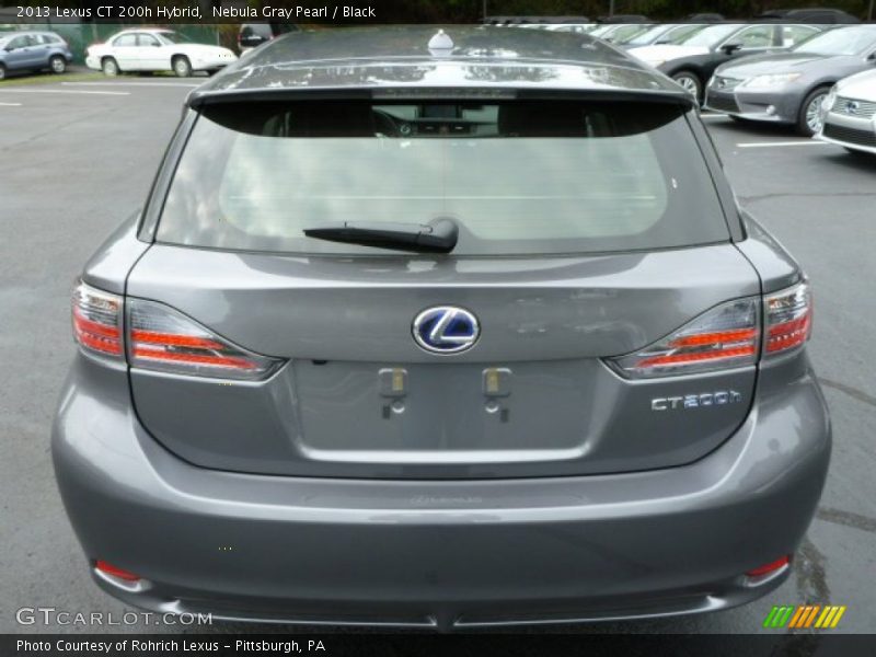 Nebula Gray Pearl / Black 2013 Lexus CT 200h Hybrid