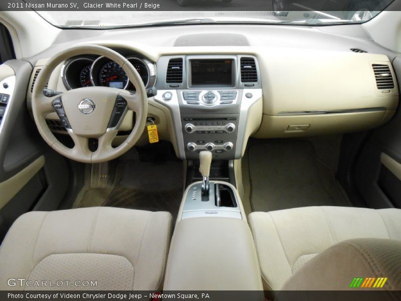 Glacier White Pearl / Beige 2011 Nissan Murano SV