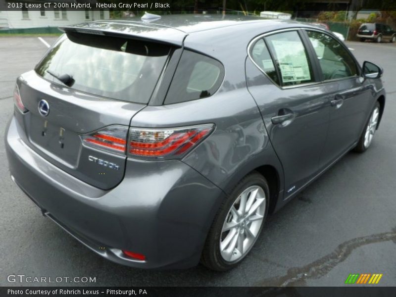 Nebula Gray Pearl / Black 2013 Lexus CT 200h Hybrid