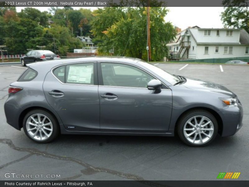 Nebula Gray Pearl / Black 2013 Lexus CT 200h Hybrid