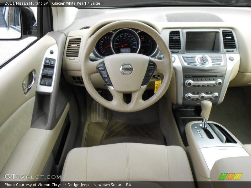 Glacier White Pearl / Beige 2011 Nissan Murano SV