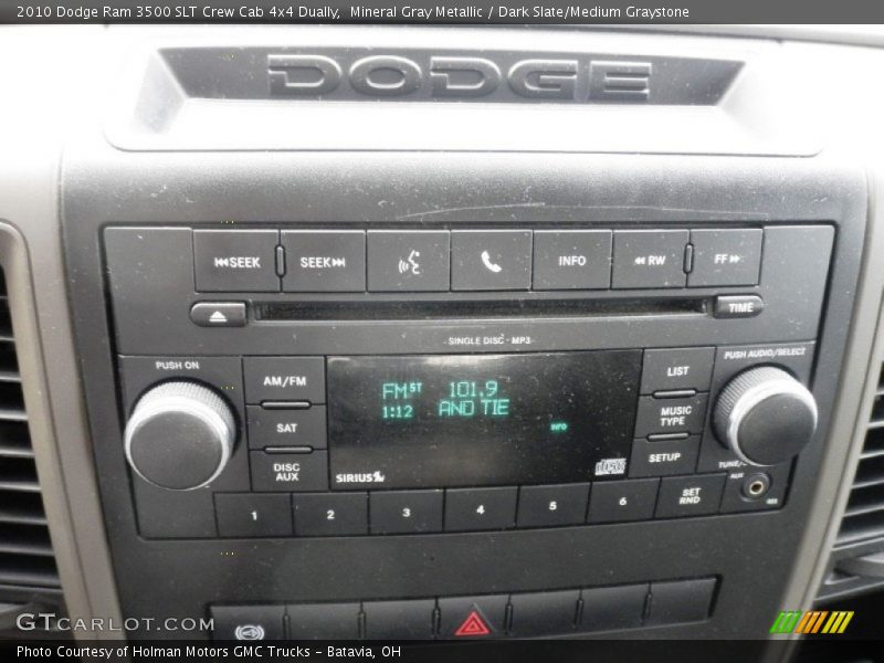 Mineral Gray Metallic / Dark Slate/Medium Graystone 2010 Dodge Ram 3500 SLT Crew Cab 4x4 Dually