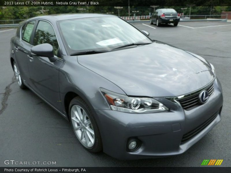 Nebula Gray Pearl / Black 2013 Lexus CT 200h Hybrid