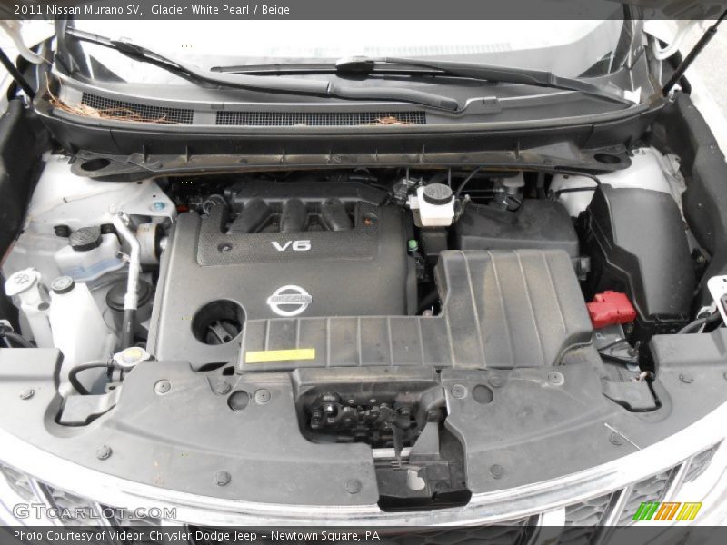 Glacier White Pearl / Beige 2011 Nissan Murano SV