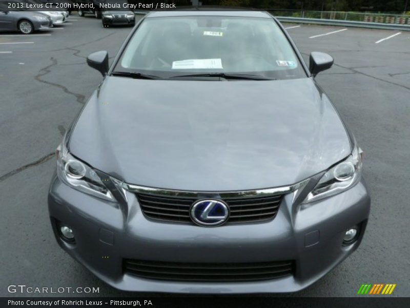 Nebula Gray Pearl / Black 2013 Lexus CT 200h Hybrid