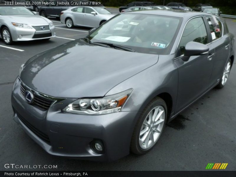 Nebula Gray Pearl / Black 2013 Lexus CT 200h Hybrid