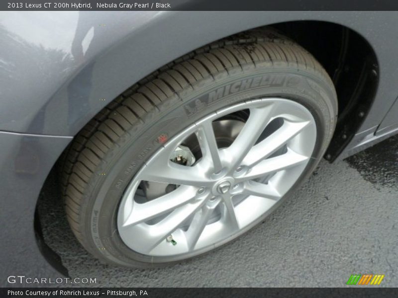 Nebula Gray Pearl / Black 2013 Lexus CT 200h Hybrid