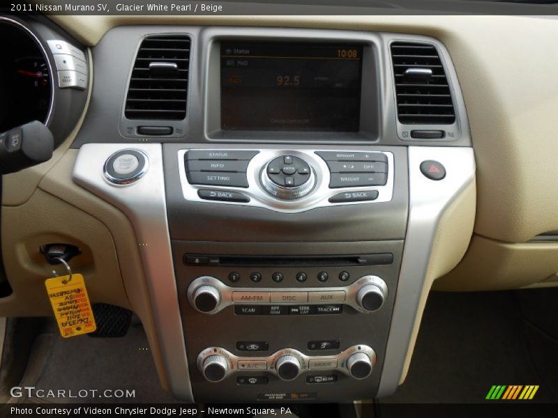 Glacier White Pearl / Beige 2011 Nissan Murano SV