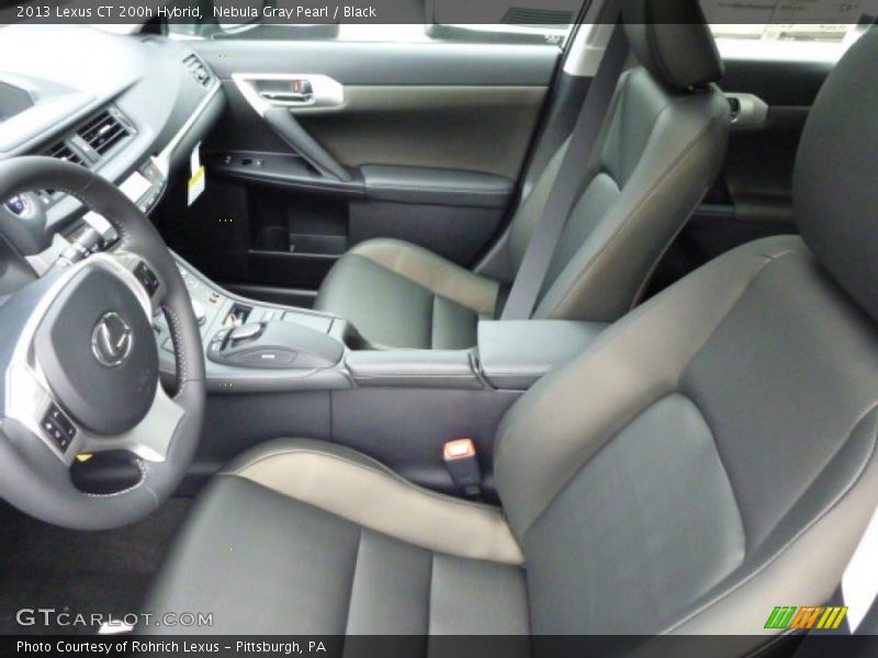 Nebula Gray Pearl / Black 2013 Lexus CT 200h Hybrid