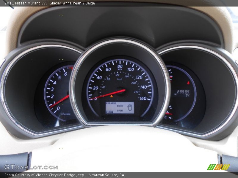 Glacier White Pearl / Beige 2011 Nissan Murano SV