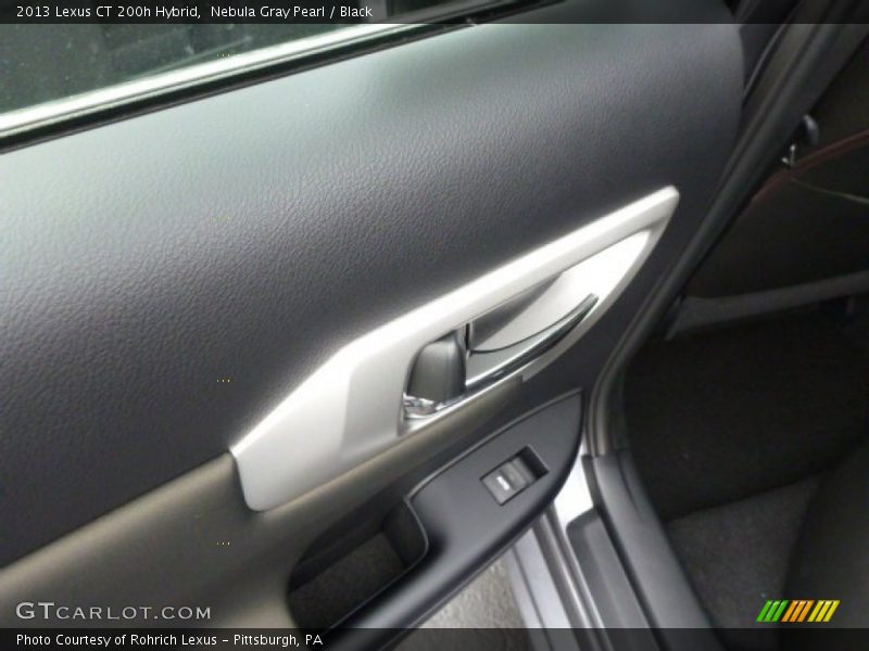 Nebula Gray Pearl / Black 2013 Lexus CT 200h Hybrid