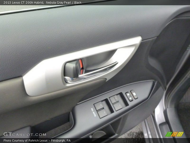 Nebula Gray Pearl / Black 2013 Lexus CT 200h Hybrid