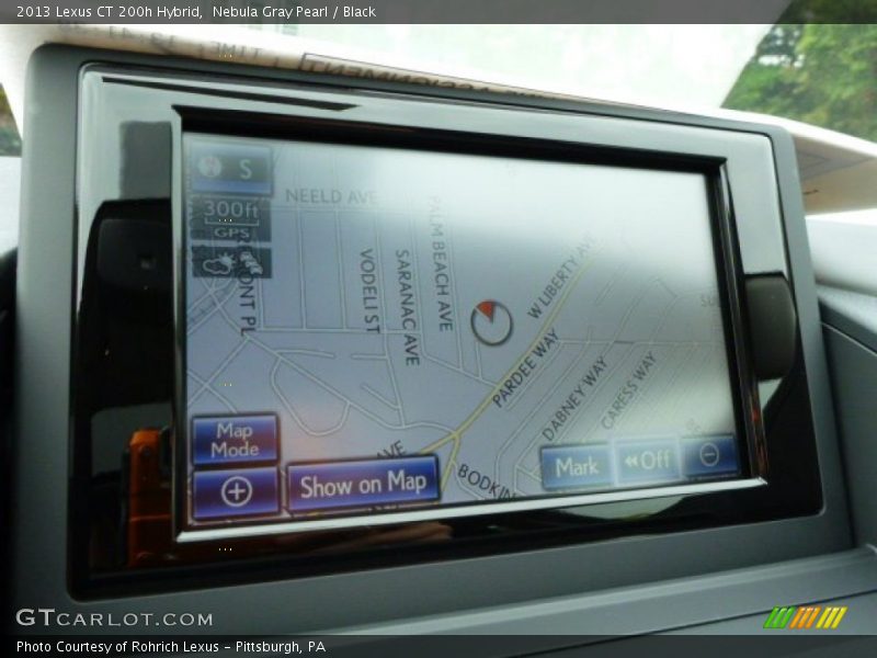 Nebula Gray Pearl / Black 2013 Lexus CT 200h Hybrid