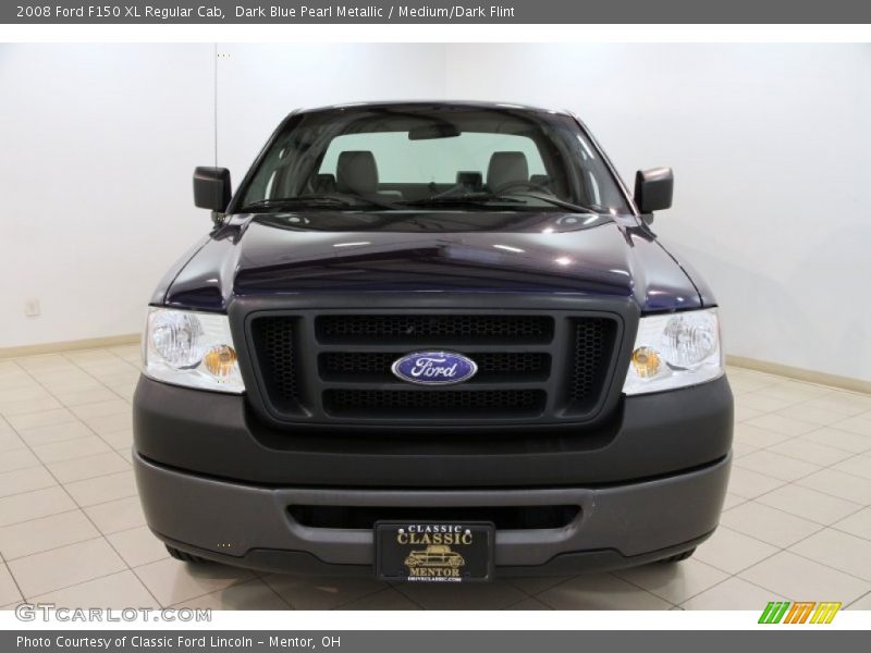 Dark Blue Pearl Metallic / Medium/Dark Flint 2008 Ford F150 XL Regular Cab