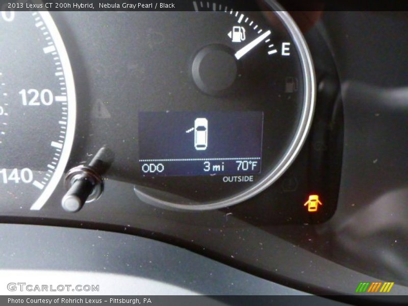 Nebula Gray Pearl / Black 2013 Lexus CT 200h Hybrid