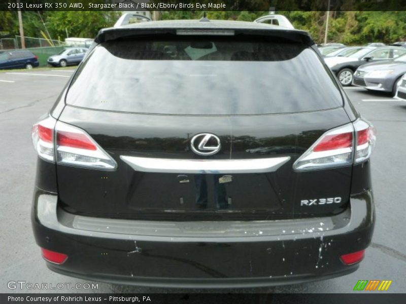 Stargazer Black / Black/Ebony Birds Eye Maple 2013 Lexus RX 350 AWD