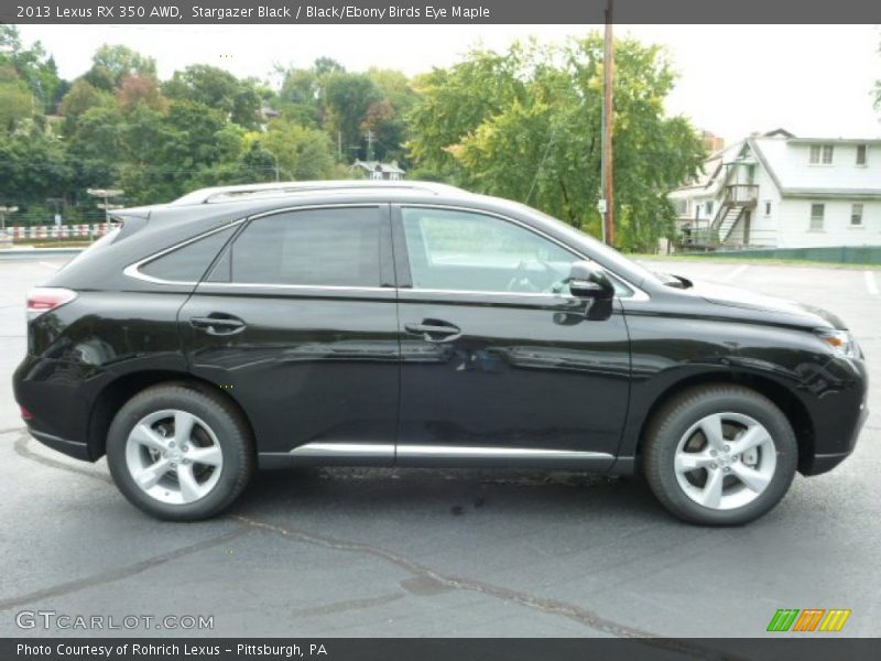 Stargazer Black / Black/Ebony Birds Eye Maple 2013 Lexus RX 350 AWD