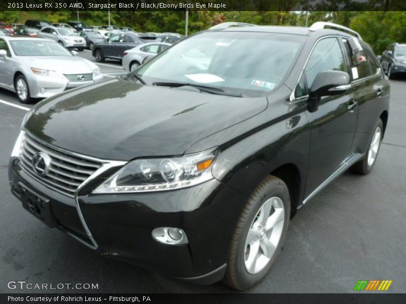 Stargazer Black / Black/Ebony Birds Eye Maple 2013 Lexus RX 350 AWD