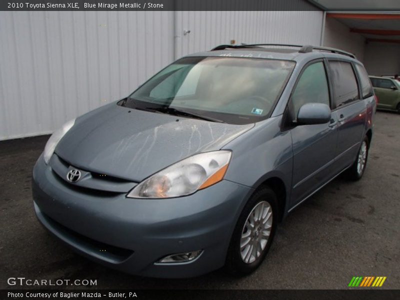 Blue Mirage Metallic / Stone 2010 Toyota Sienna XLE