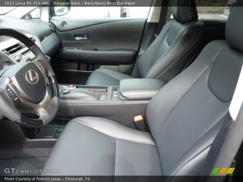 Stargazer Black / Black/Ebony Birds Eye Maple 2013 Lexus RX 350 AWD