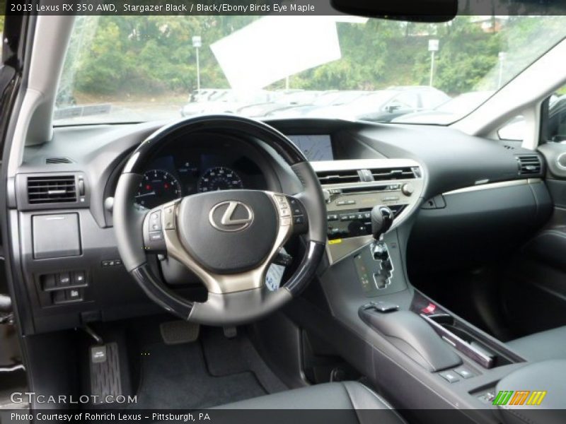 Stargazer Black / Black/Ebony Birds Eye Maple 2013 Lexus RX 350 AWD