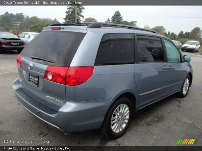 Blue Mirage Metallic / Stone 2010 Toyota Sienna XLE