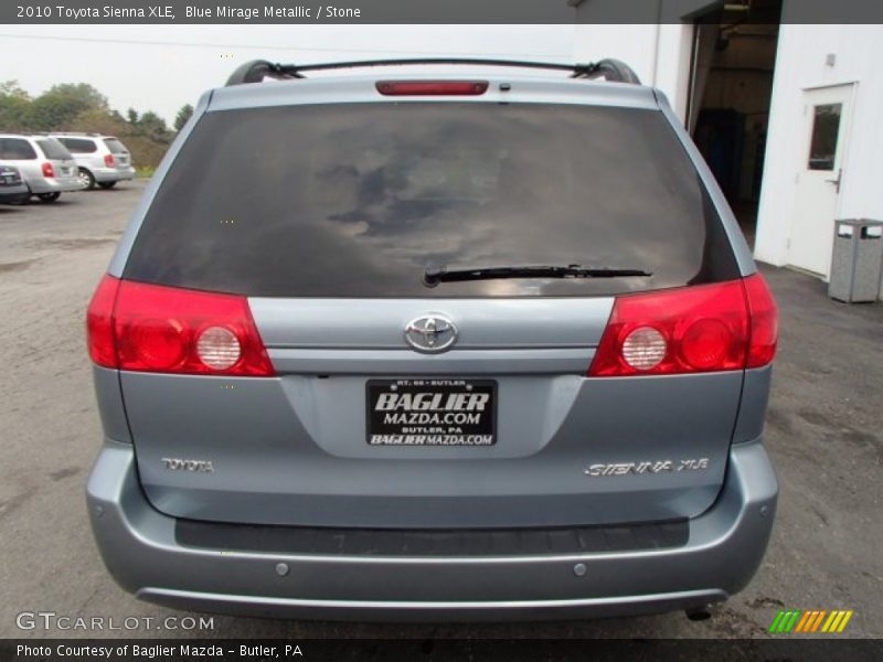 Blue Mirage Metallic / Stone 2010 Toyota Sienna XLE
