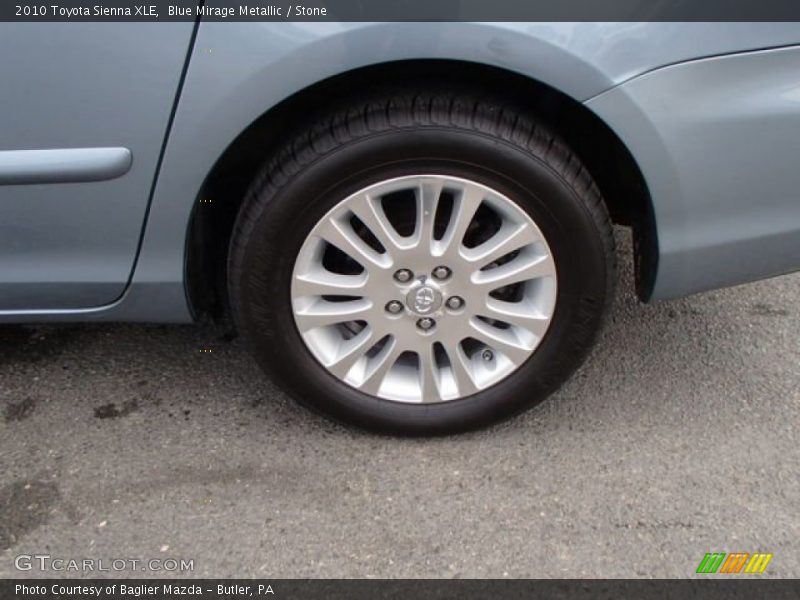 Blue Mirage Metallic / Stone 2010 Toyota Sienna XLE