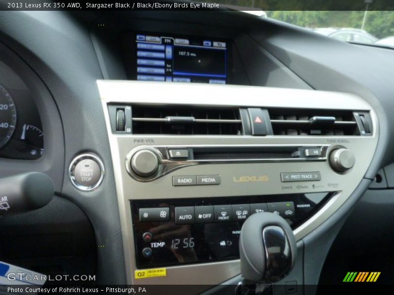 Stargazer Black / Black/Ebony Birds Eye Maple 2013 Lexus RX 350 AWD