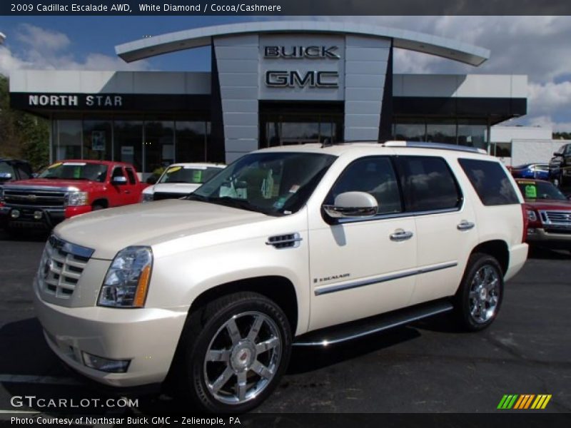 White Diamond / Cocoa/Cashmere 2009 Cadillac Escalade AWD
