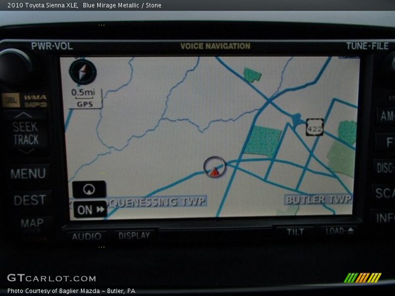 Blue Mirage Metallic / Stone 2010 Toyota Sienna XLE