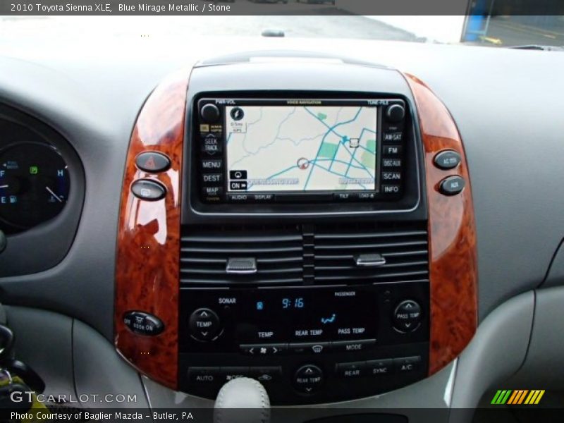 Blue Mirage Metallic / Stone 2010 Toyota Sienna XLE