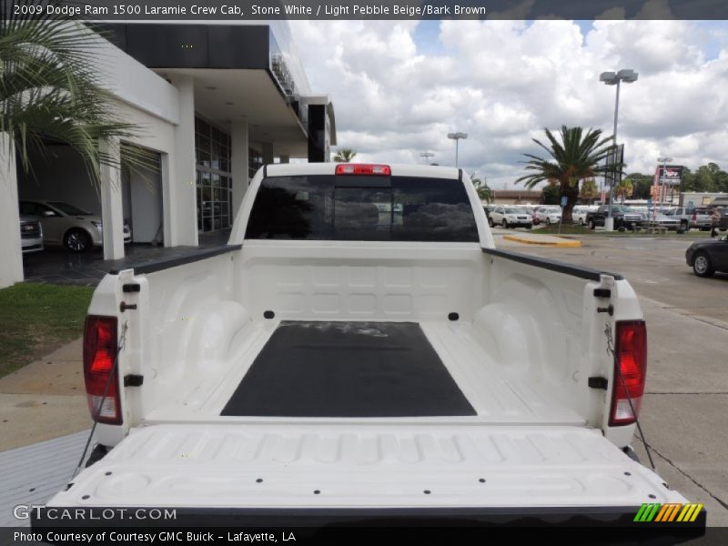 Stone White / Light Pebble Beige/Bark Brown 2009 Dodge Ram 1500 Laramie Crew Cab