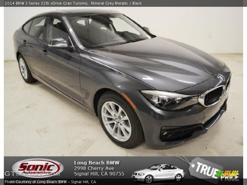 Mineral Grey Metallic / Black 2014 BMW 3 Series 328i xDrive Gran Turismo