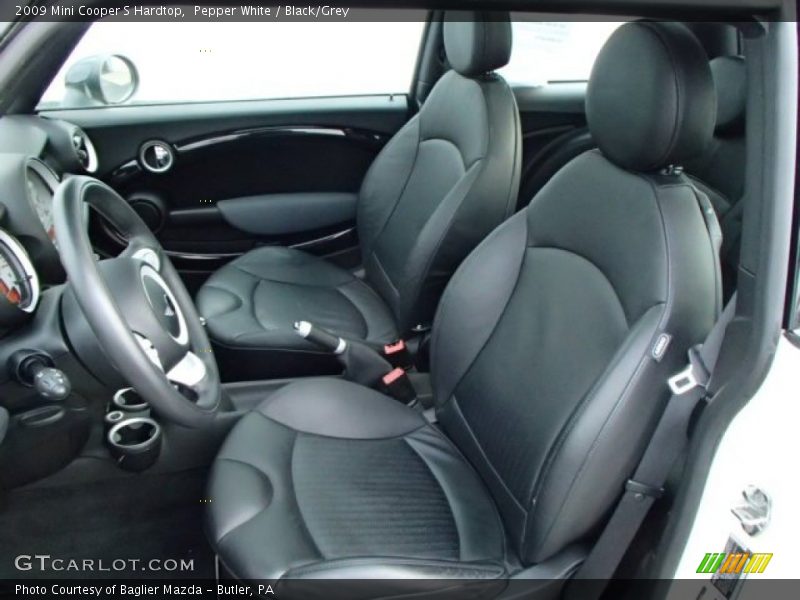 Pepper White / Black/Grey 2009 Mini Cooper S Hardtop