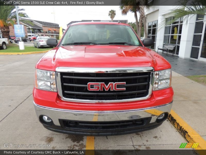 Fire Red / Ebony Black 2007 GMC Sierra 1500 SLE Crew Cab 4x4