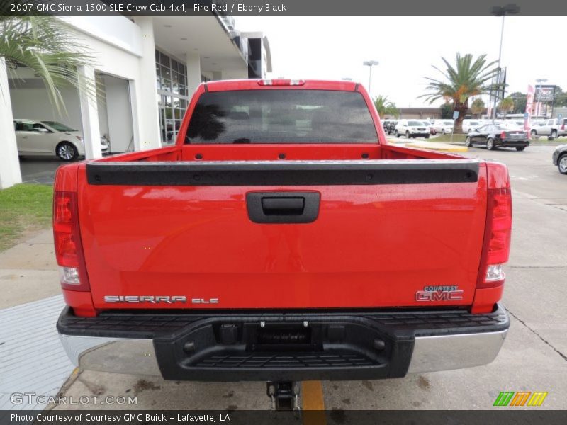 Fire Red / Ebony Black 2007 GMC Sierra 1500 SLE Crew Cab 4x4