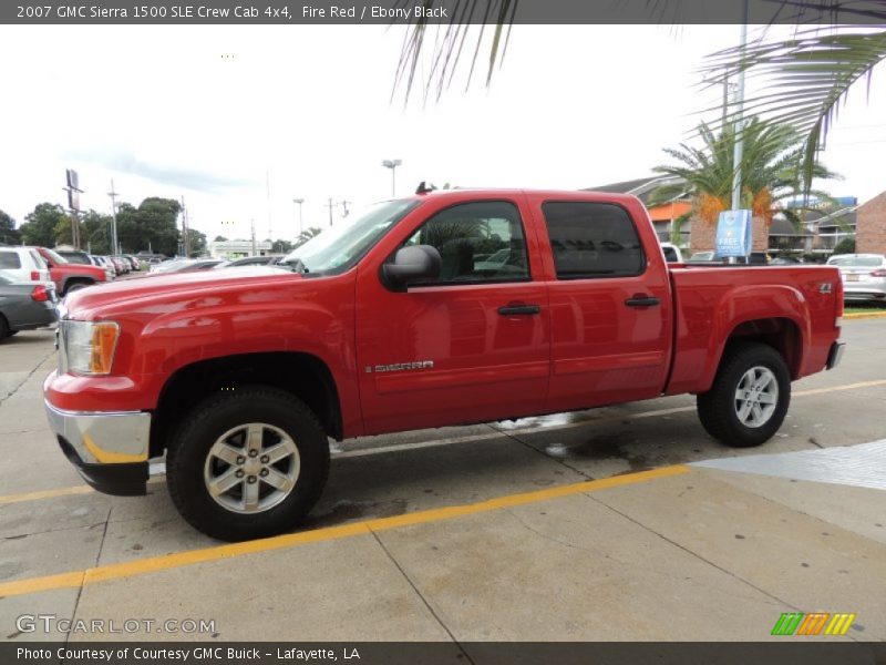 Fire Red / Ebony Black 2007 GMC Sierra 1500 SLE Crew Cab 4x4