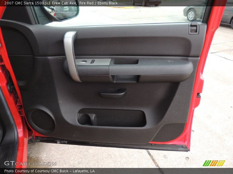 Fire Red / Ebony Black 2007 GMC Sierra 1500 SLE Crew Cab 4x4
