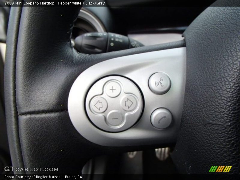 Pepper White / Black/Grey 2009 Mini Cooper S Hardtop