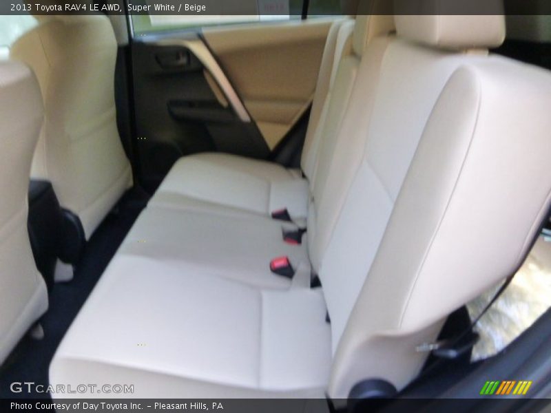 Super White / Beige 2013 Toyota RAV4 LE AWD