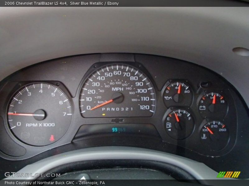 Silver Blue Metallic / Ebony 2006 Chevrolet TrailBlazer LS 4x4