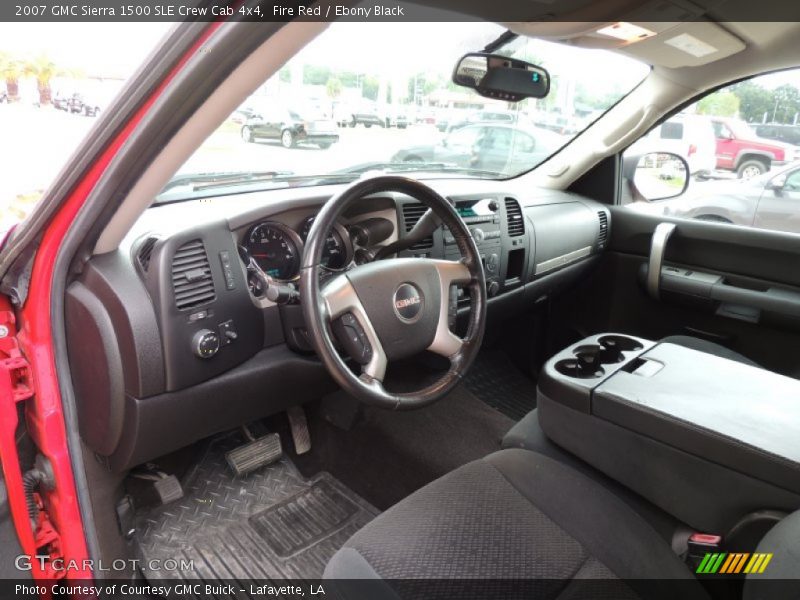 Fire Red / Ebony Black 2007 GMC Sierra 1500 SLE Crew Cab 4x4