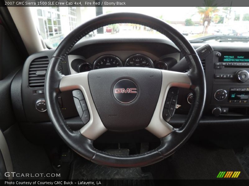 Fire Red / Ebony Black 2007 GMC Sierra 1500 SLE Crew Cab 4x4