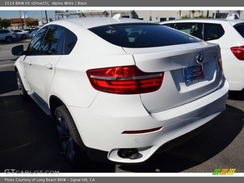 Alpine White / Black 2014 BMW X6 xDrive35i